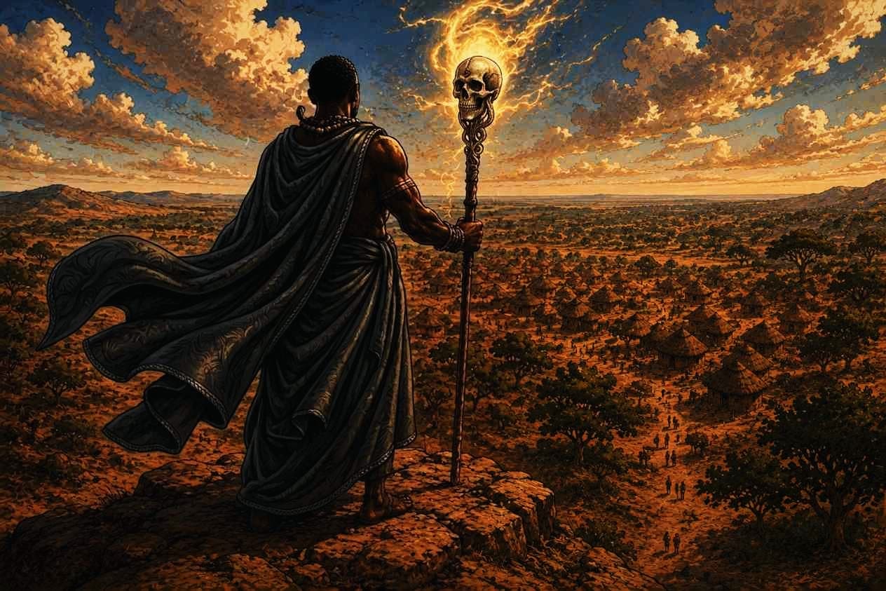 The Battle of Kirina — armies marching through storms